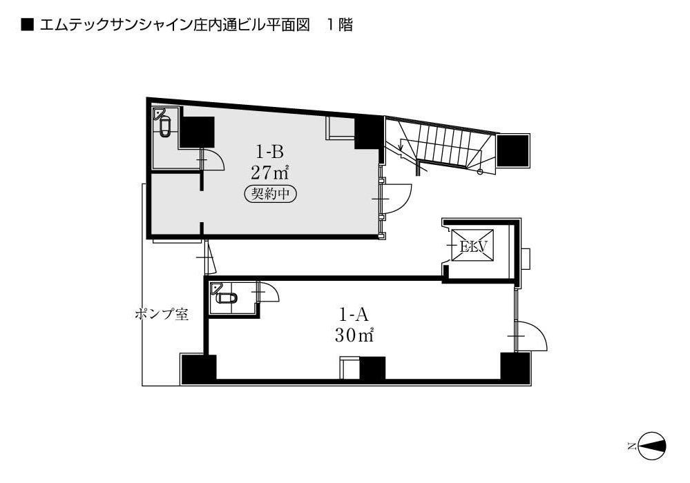 サンシャイン庄内通ビル1階